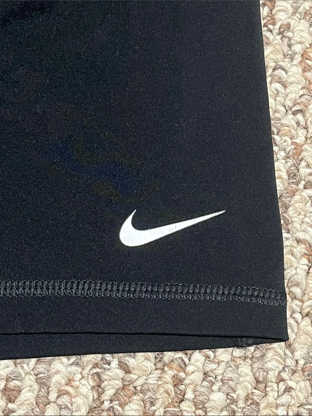 Nike Black Women's Pro Bike Shorts with White Logo